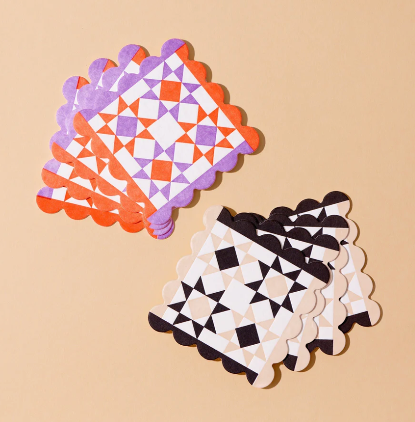 Mod Quilt - Coaster Set - And Here We Are