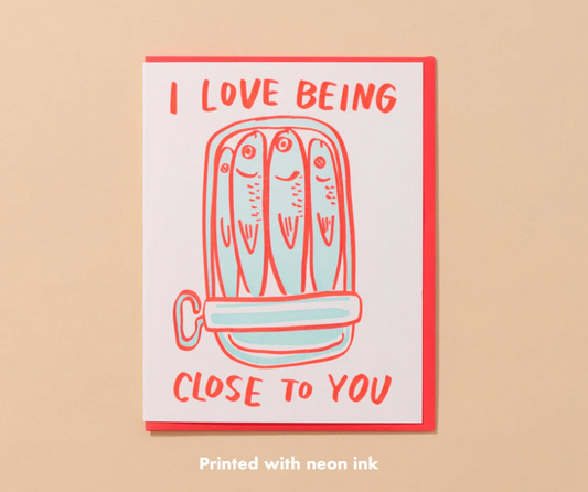 Sardine Love - Greeting Card - And Here We Are