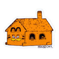 Orange Housecat Sticker - Lily Poppy