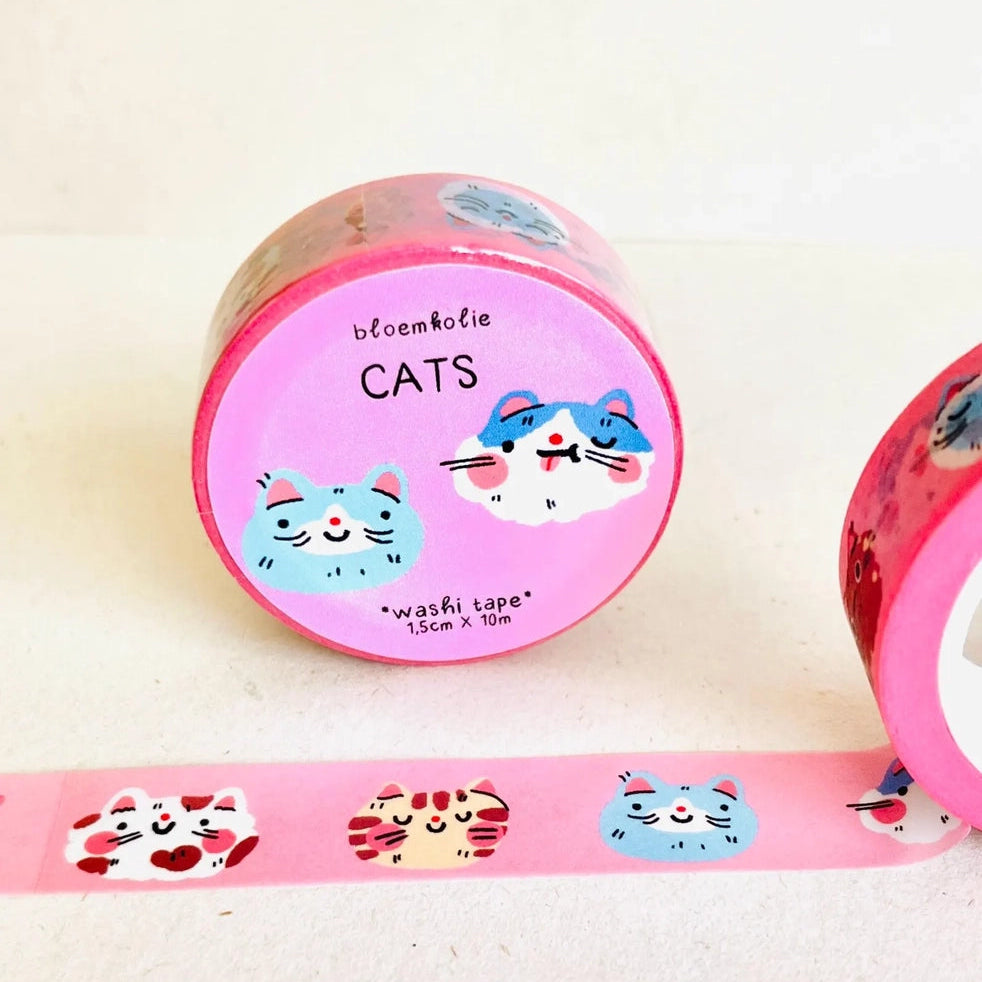 Cats Washi Tape / Cute Quirky Kawaii Stationery
