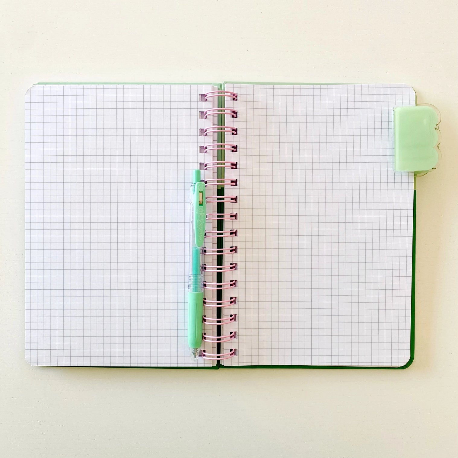 Spiral Multi Paper Notebook- Pink Checkered