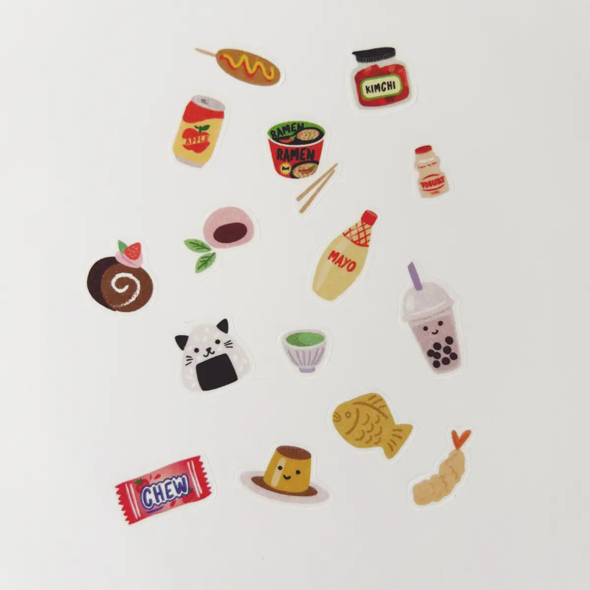 Asian Snacks Jumble Washi Stickers