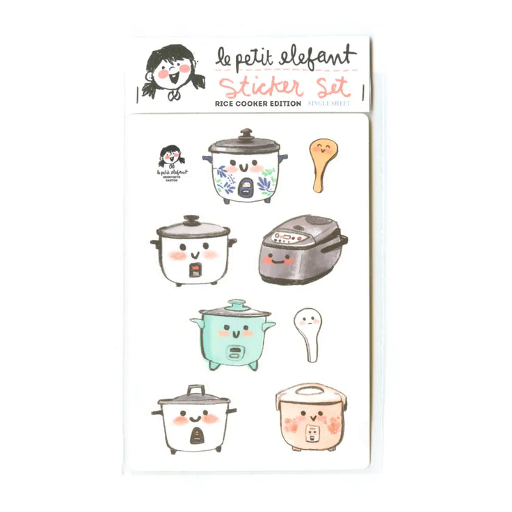 Rice Cooker Sticker Sheet