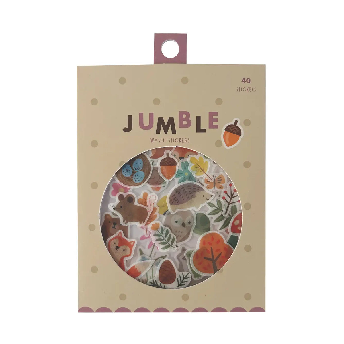 Woodland Friends Jumble Washi Stickers