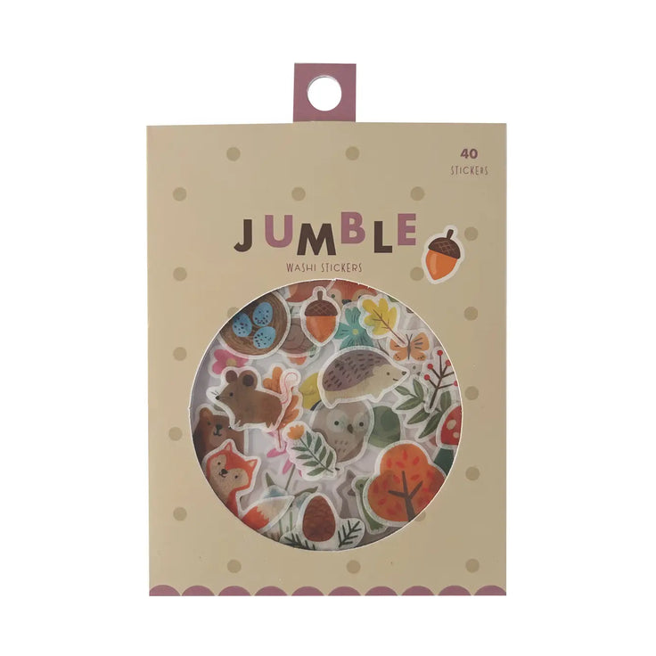 Woodland Friends Jumble Washi Stickers