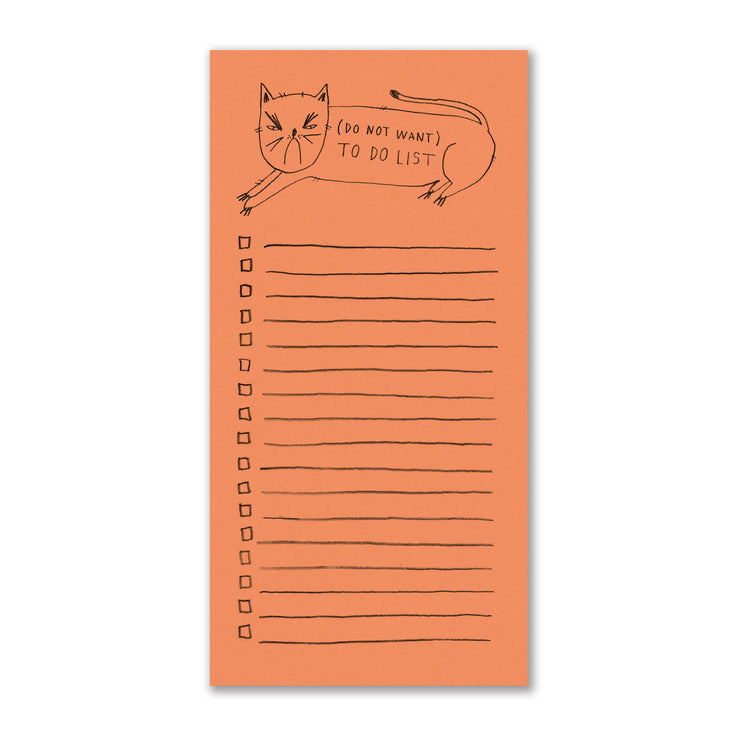 (Do Not Want) To Do List - Notepad