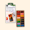 Spring Vivia Cork Palette- 16 Watercolor set