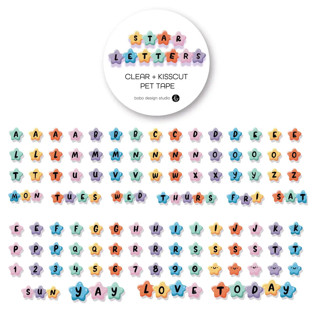 Star Letters - PET Letter Bead Tape