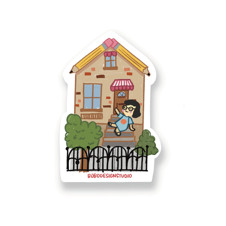Pencil House Sticker