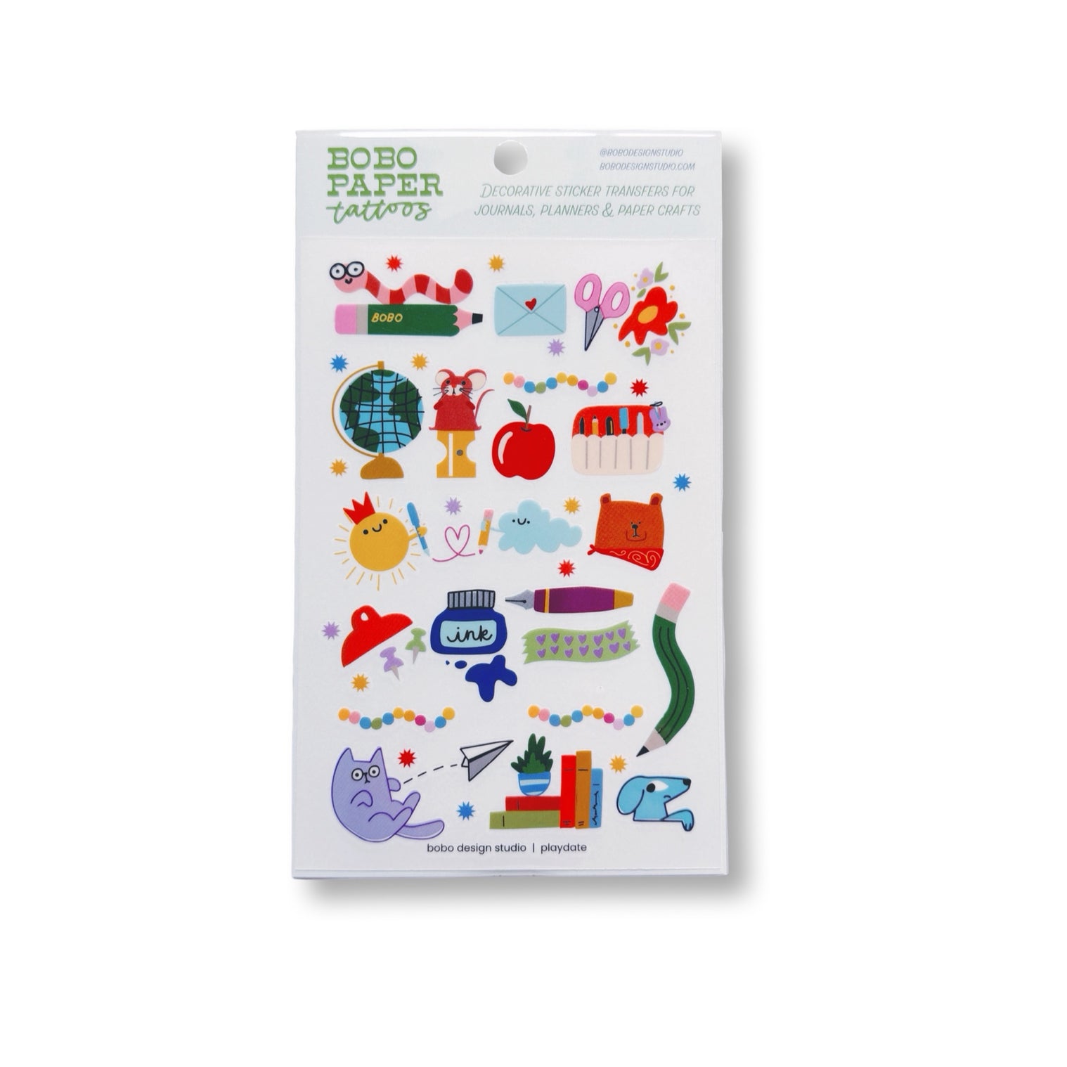 bobo Paper Tattoo Transfer Sheet  - Playdate