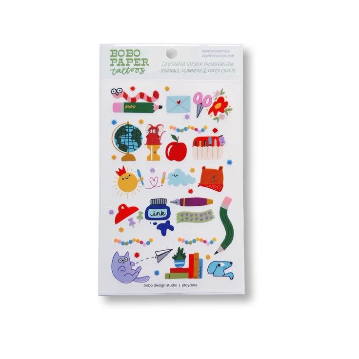 bobo Paper Tattoo Transfer Sheet  - Playdate