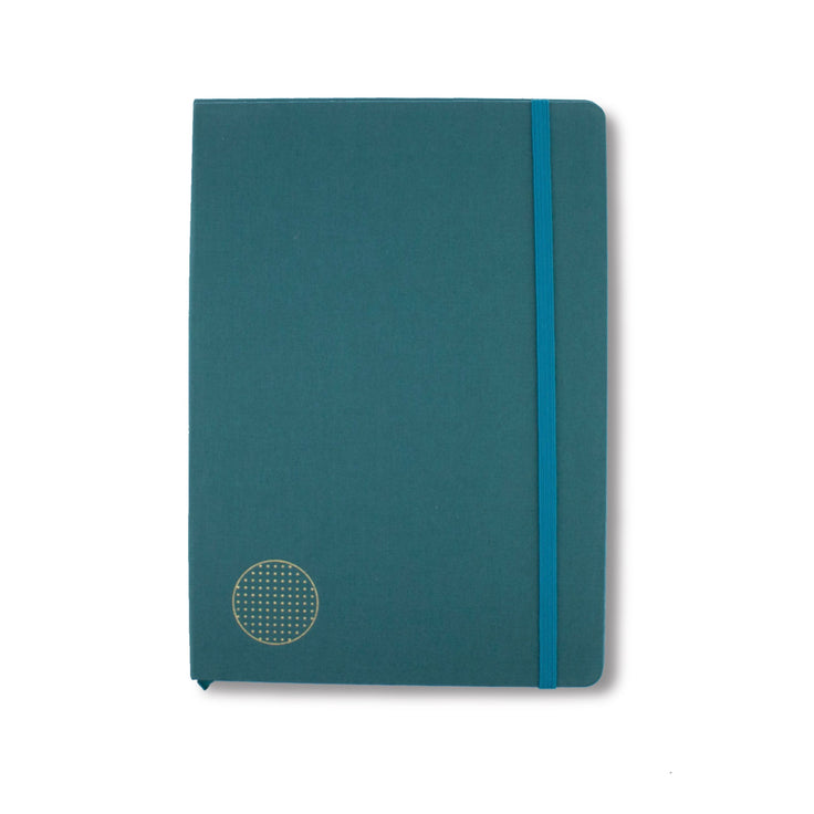 bobo Black Page Dot Grid Journal -B5 Linen-Wrapped Hardcover