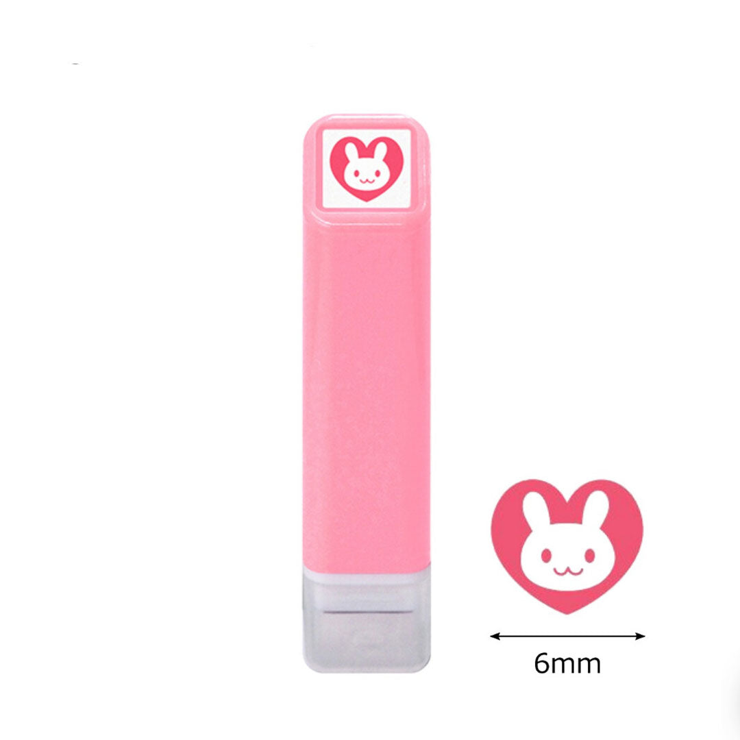 Bunny Heart Mini Self Inking Stamp