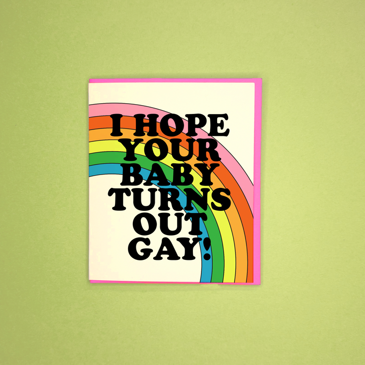 Gay Baby Greeting Card
