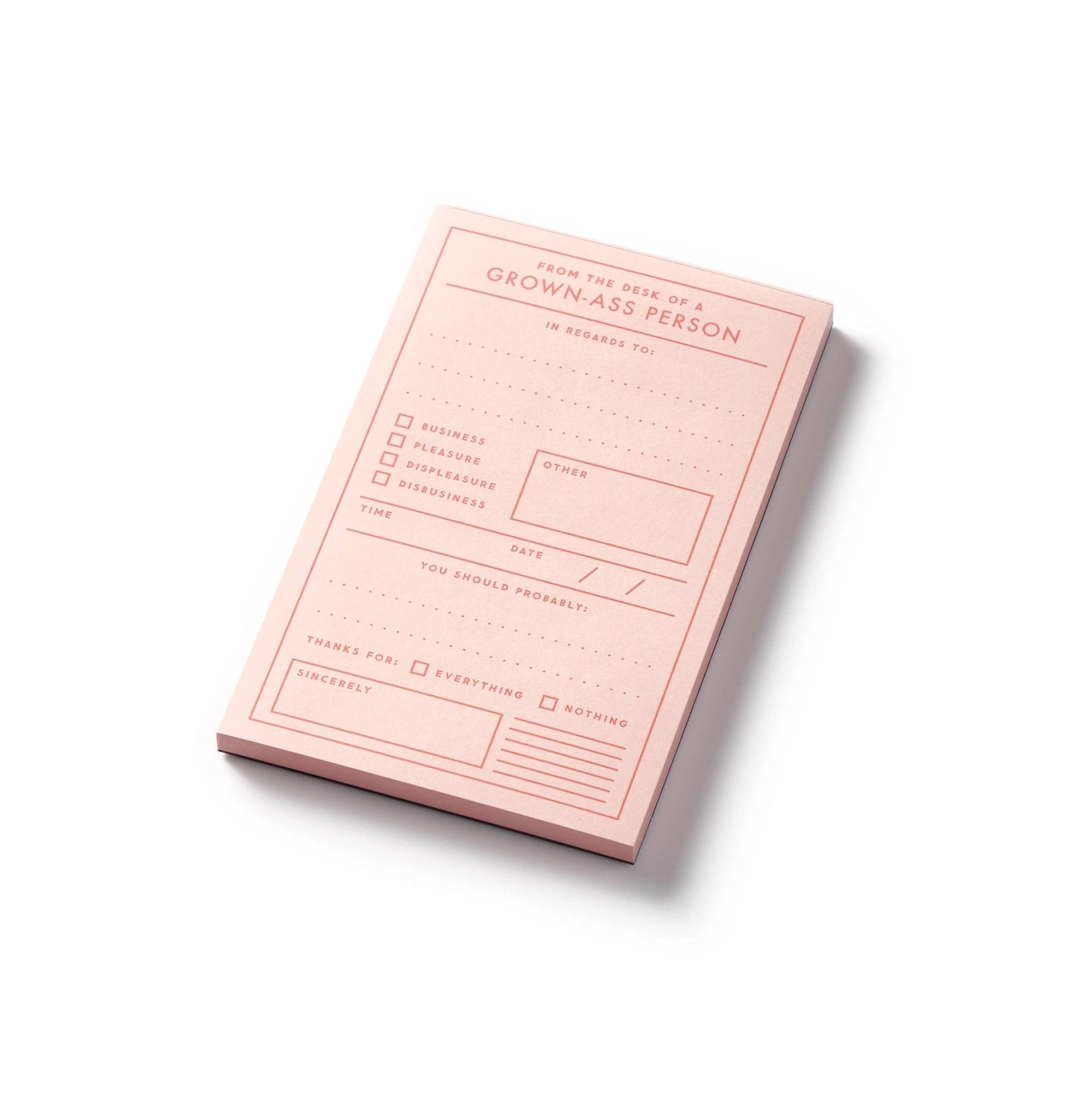 Grown Ass Person Notepad