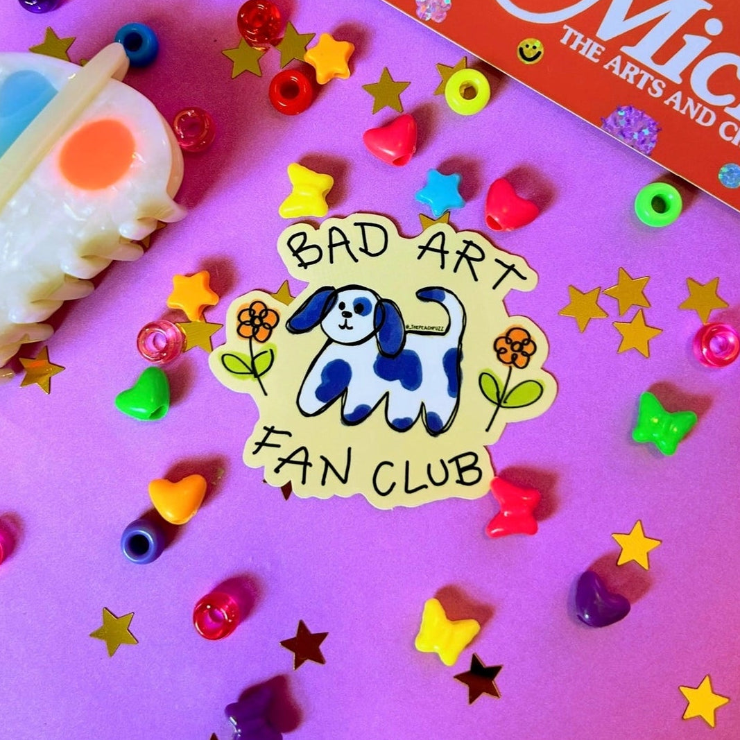 Bad Art Fan Club Sticker – bobo design studio