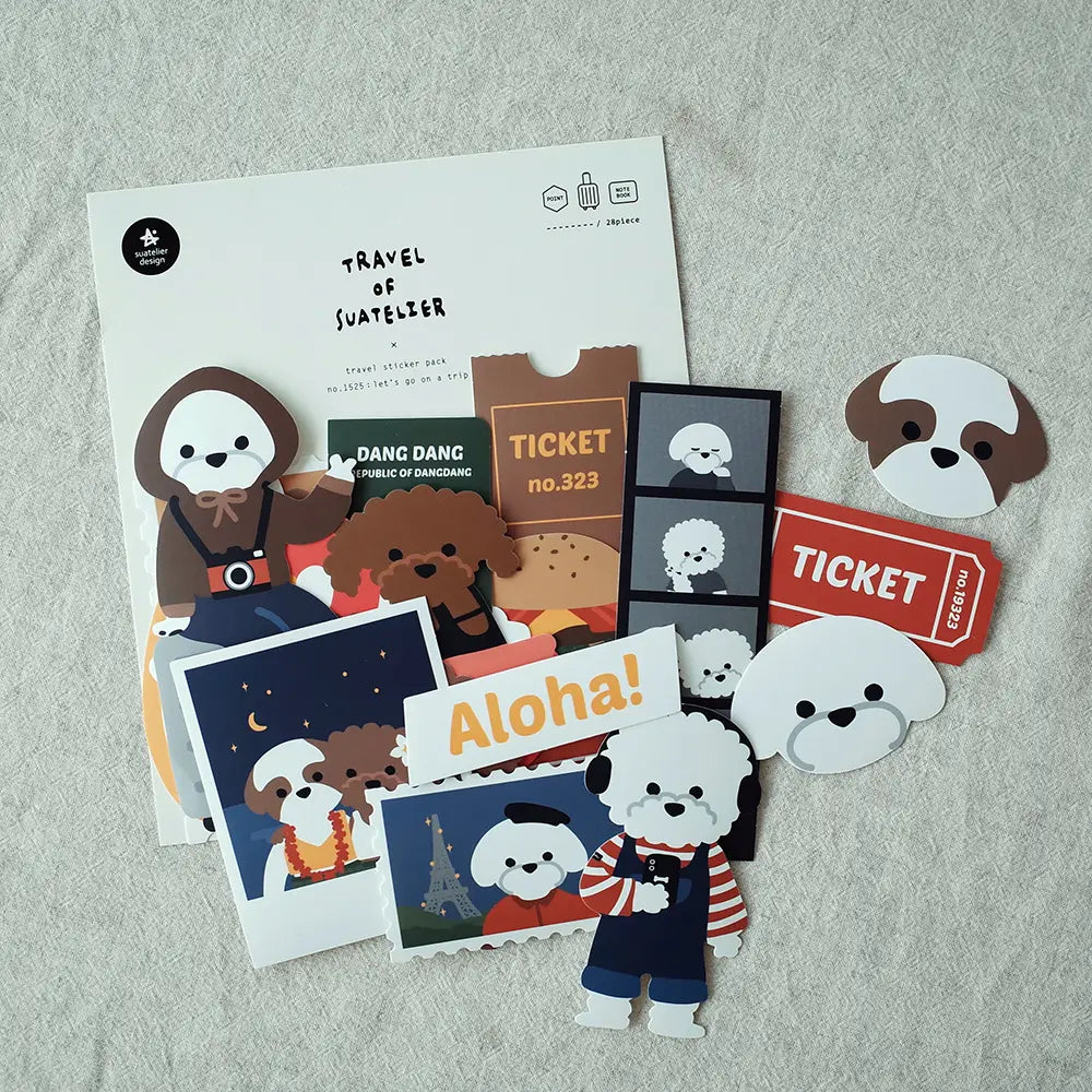 Let's Go on a Trip 1525 - Travel of Sautelier Sticker Pack