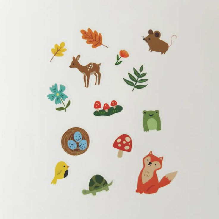 Woodland Friends Jumble Washi Stickers