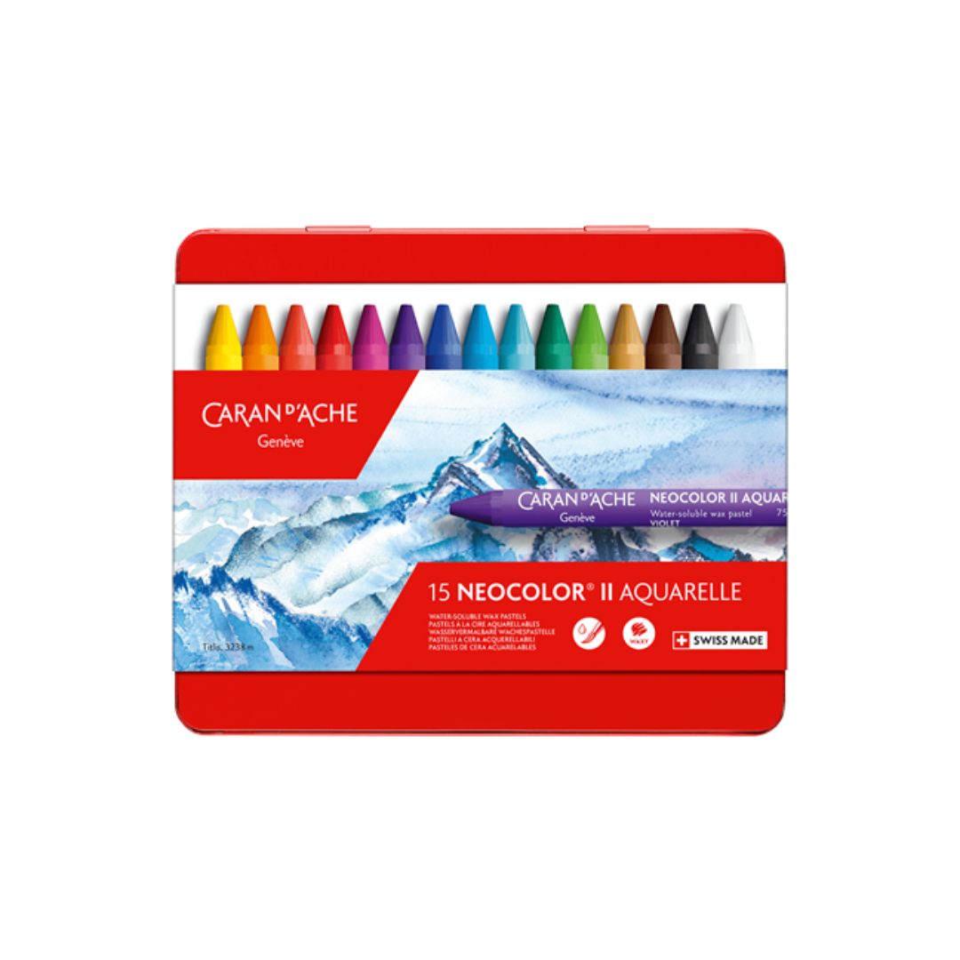 Neocolor II Aquarelles - Set of 15 - Caran d'Ache