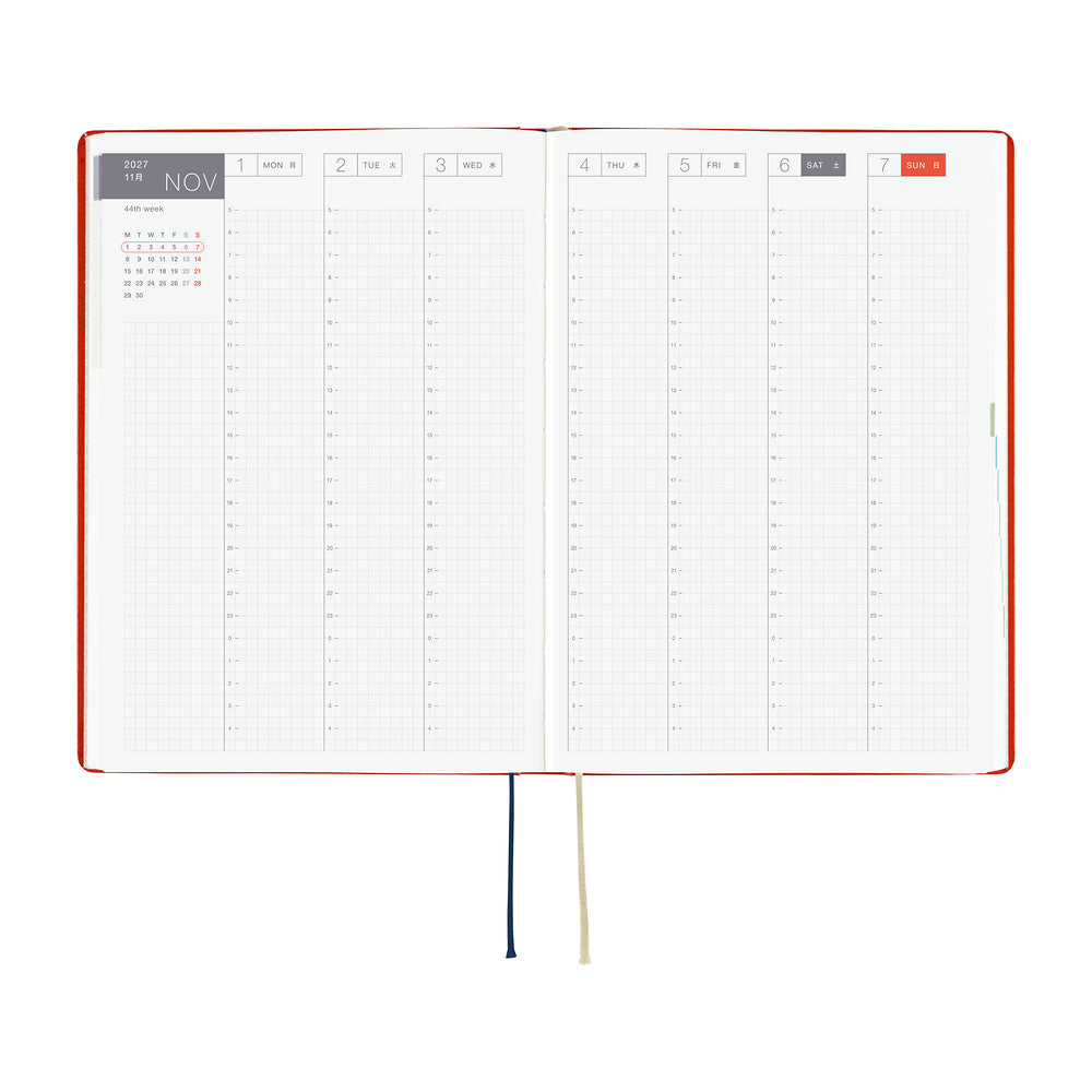 Hobonichi Techo 2027 HON A6 Yumi Kitagishi: White Cat and Rabbit’s Tea Room