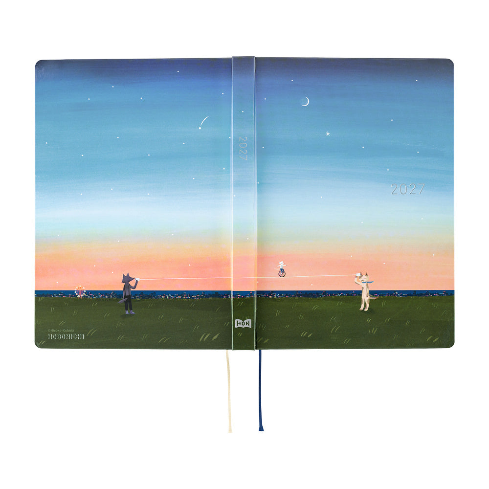 Hobonichi Techo 2027 HON A5 Hiroko Kubota: String Telephone Until the Moon is Full