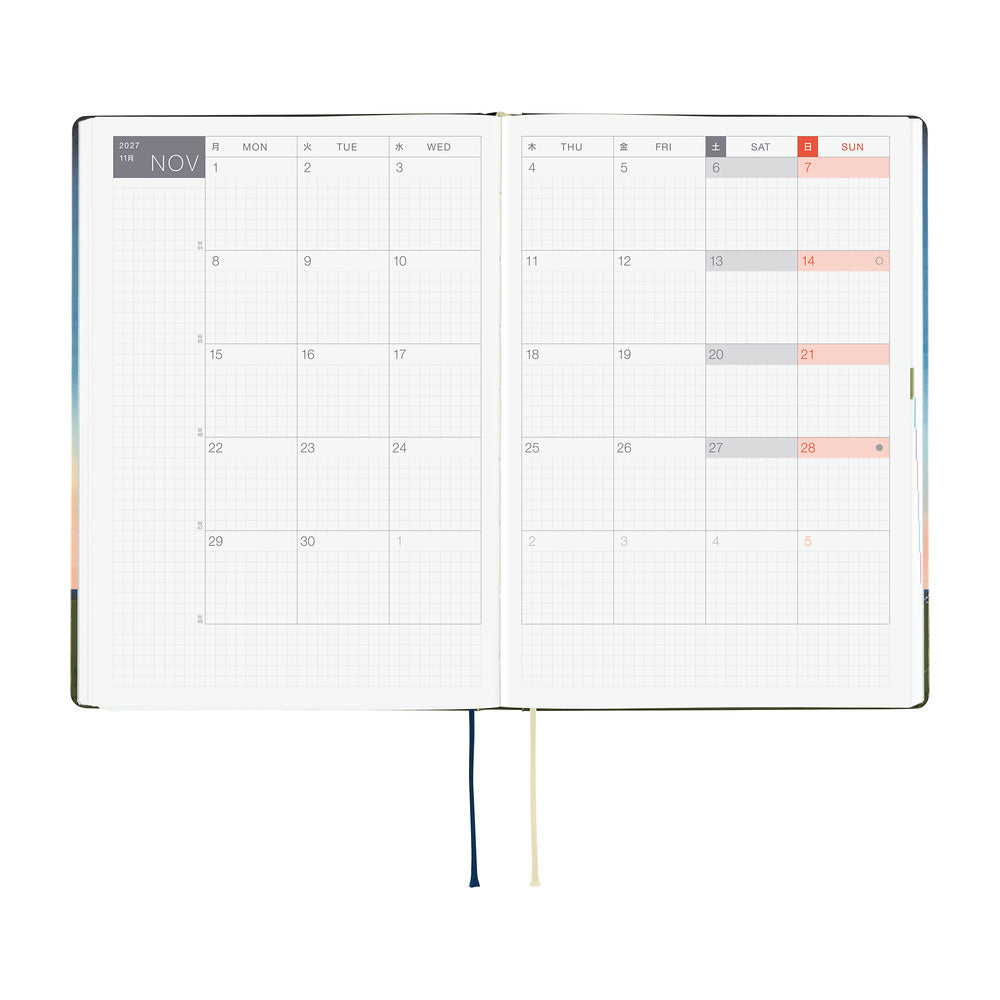 Hobonichi Techo 2027 HON A5 Hiroko Kubota: String Telephone Until the Moon is Full