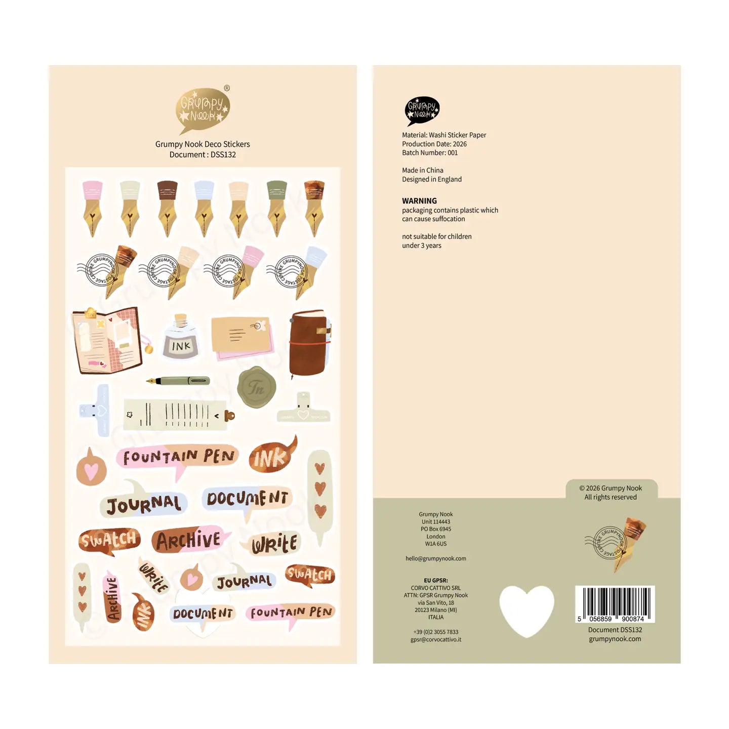 Document Deco Sticker Sheet
