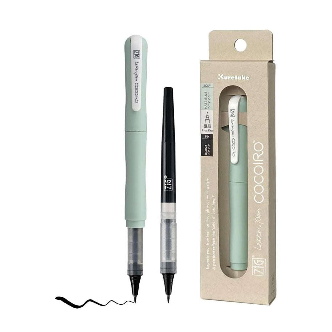Zig Cocoiro - Haze Blue - Lettering Pen Body and Black Ink Refill