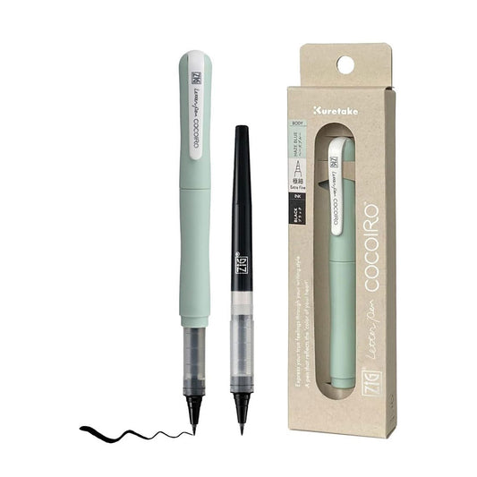 Zig Cocoiro - Haze Blue - Lettering Pen Body and Black Ink Refill