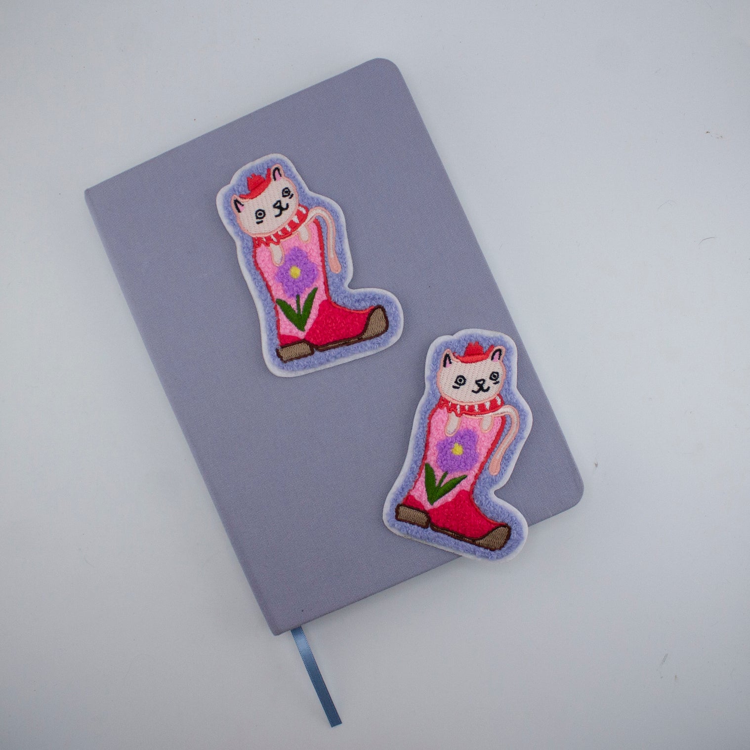 Cowboy Cat - Chenille Woven Sticker Patch