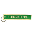 Thrift Queen Embroidered Keychain