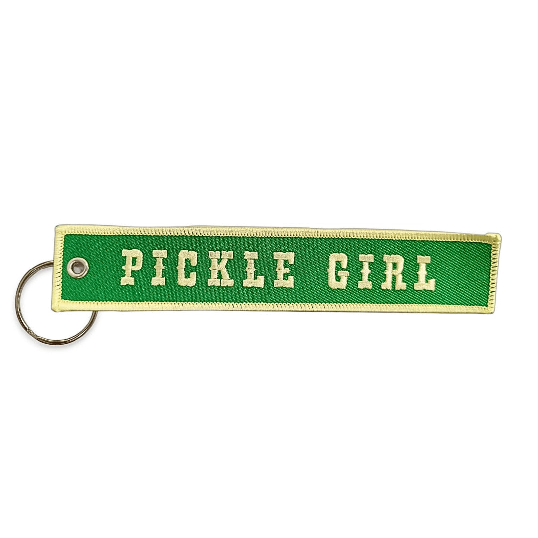 Thrift Queen Embroidered Keychain