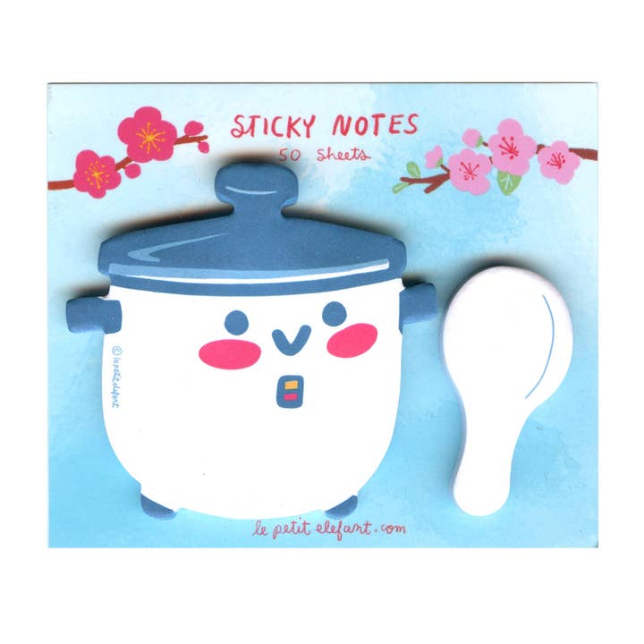 Rice Cooker and Spoon Sticky Notepad (Copy)