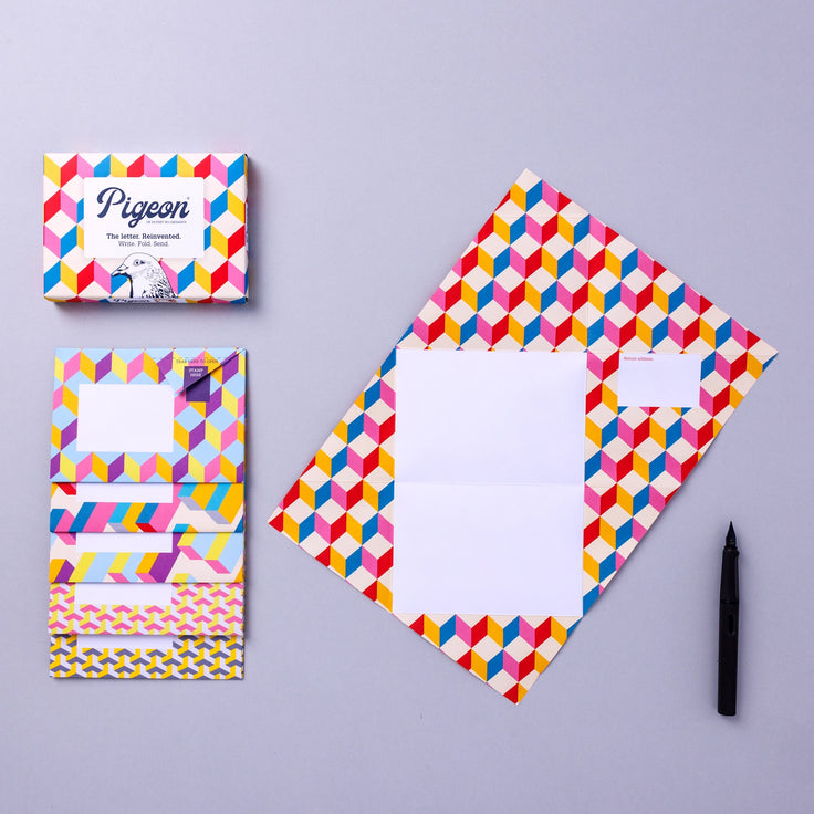 Urban Pigeon, Folding Stationery Letter Pack, Pack of 6