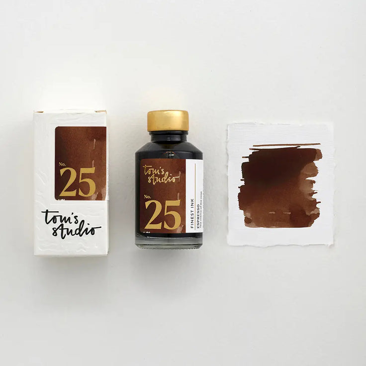 Tom's Studio Fountain Pen Ink - Espresso No 25