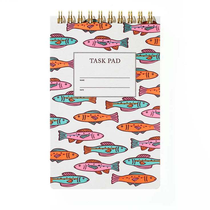 Task Pad Notebook - Colorful Fish
