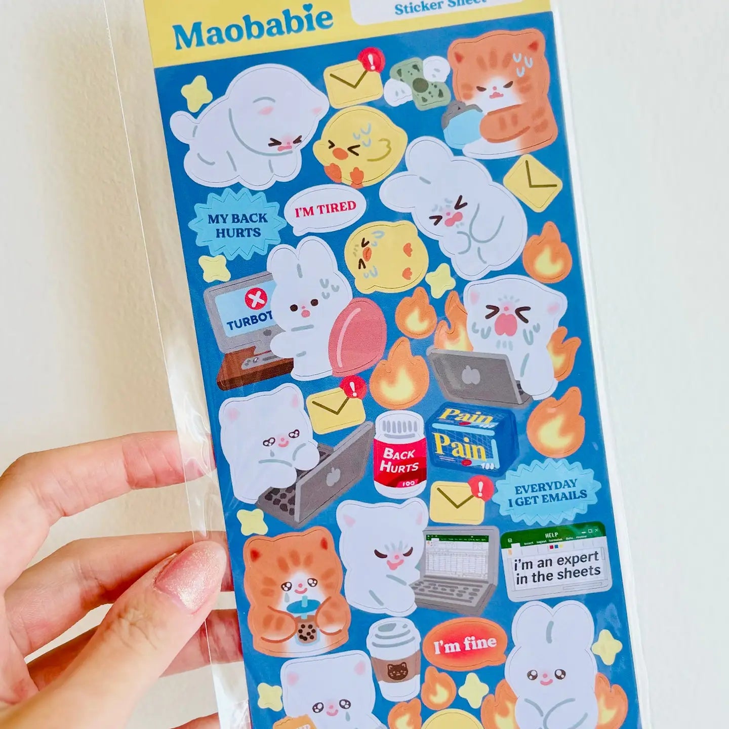 Working 9-5 Sticker Sheet