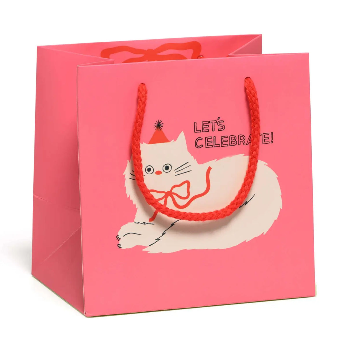 Let's Celebrate Cat Small Gift Bag