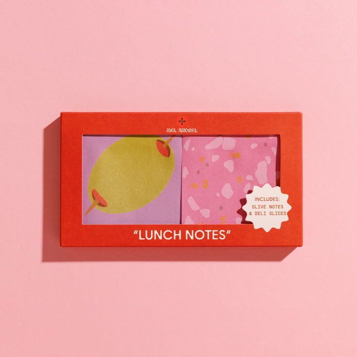 Lunch Notes - Deli + Olive Sticky Note 2 Pack