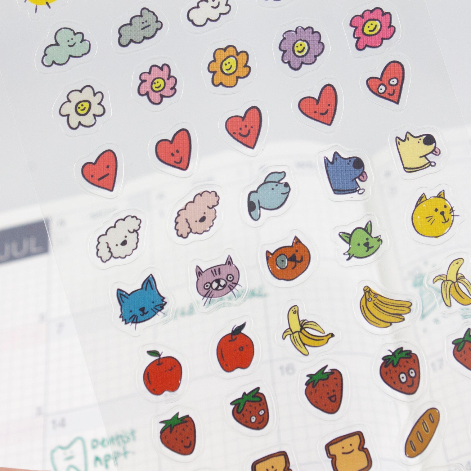 Days 01-Clear Planner Sticker Sheet