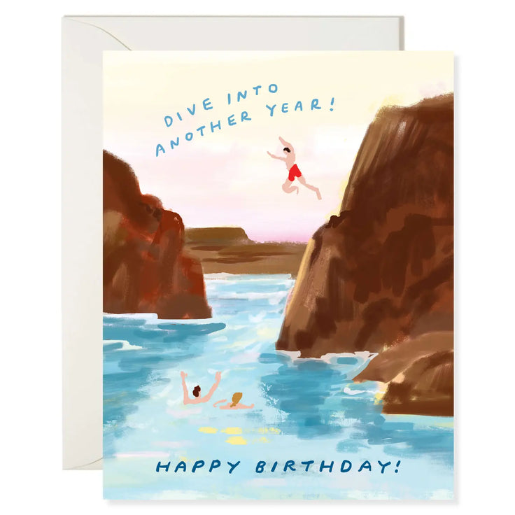 Dive into Another Year- Greeting Card - Karen Schipper
