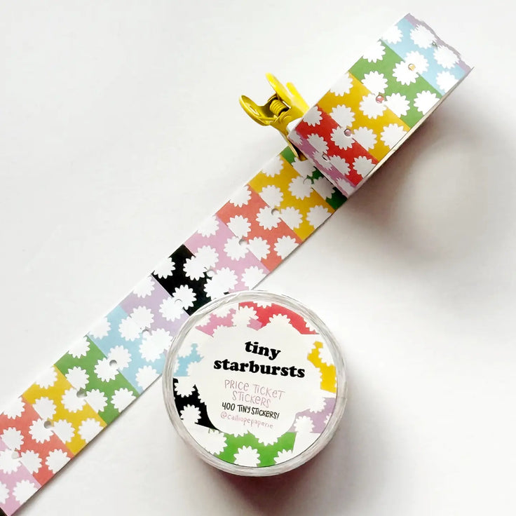 Tiny Stars Price Ticket Sticker Roll