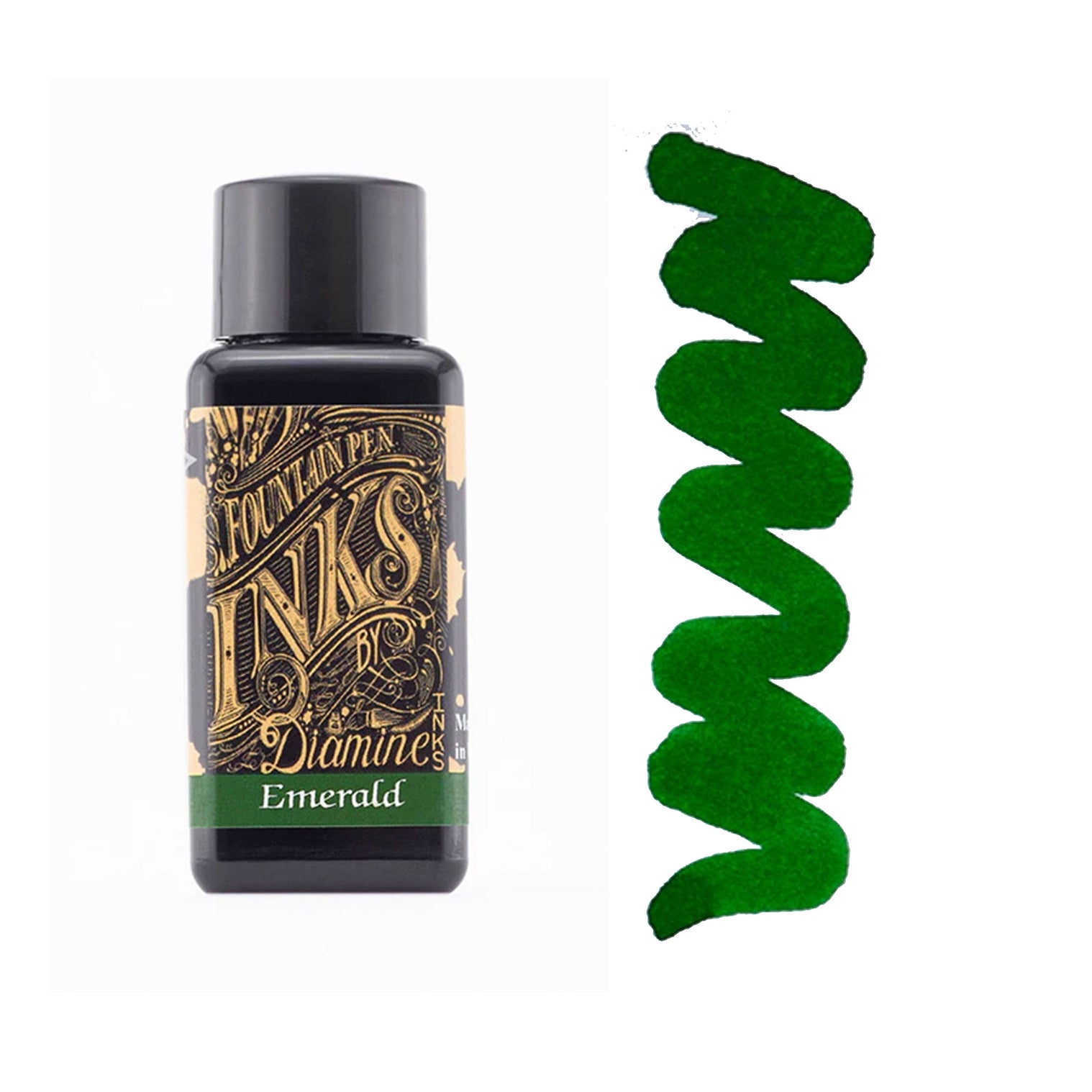 Diamine Fountain Pen Ink - Emerald - 30ml