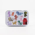 Dog Park Washi Flake and Stationery Trinket Tin