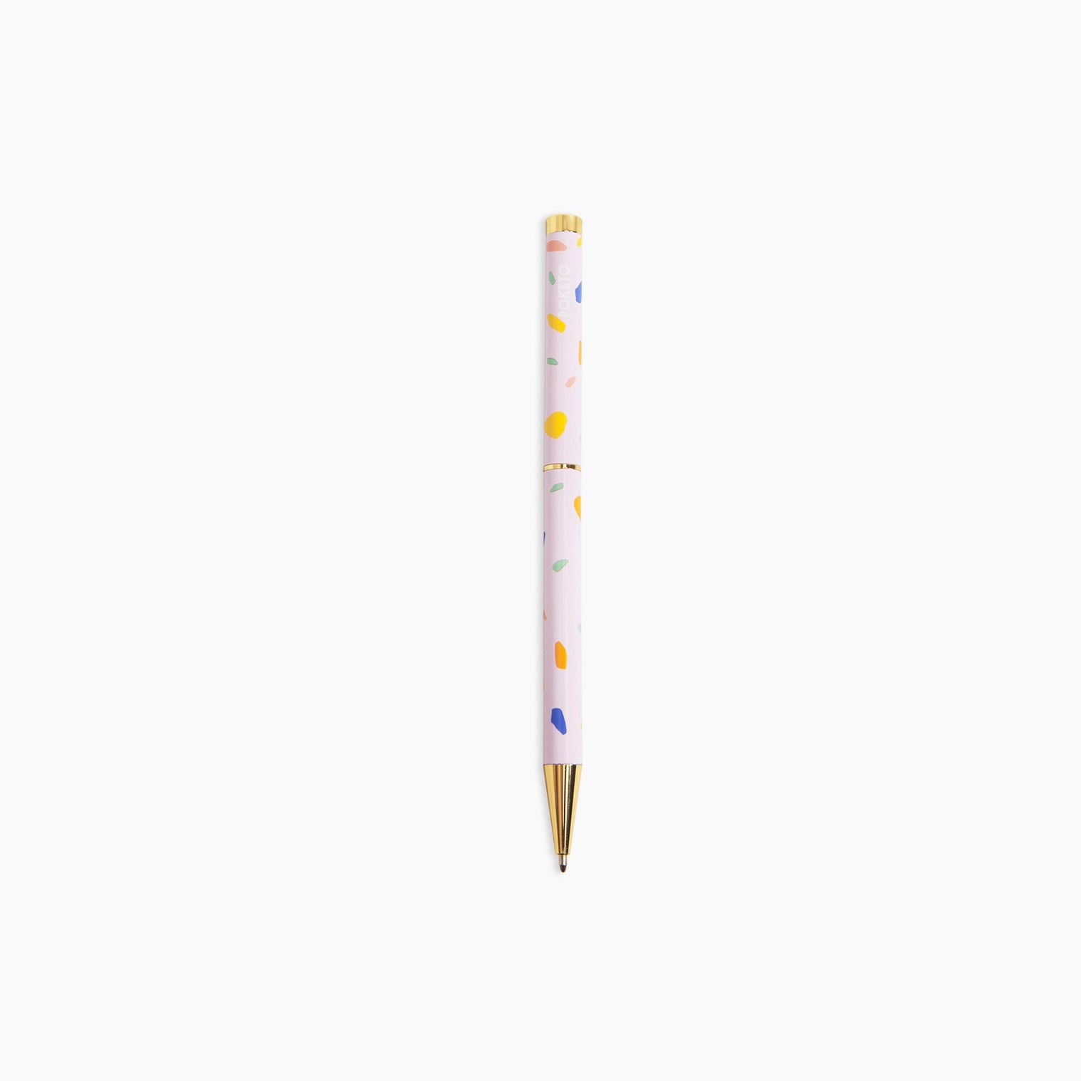 Terrazzo Color Chip Pattern Twist Ballpoint Pen