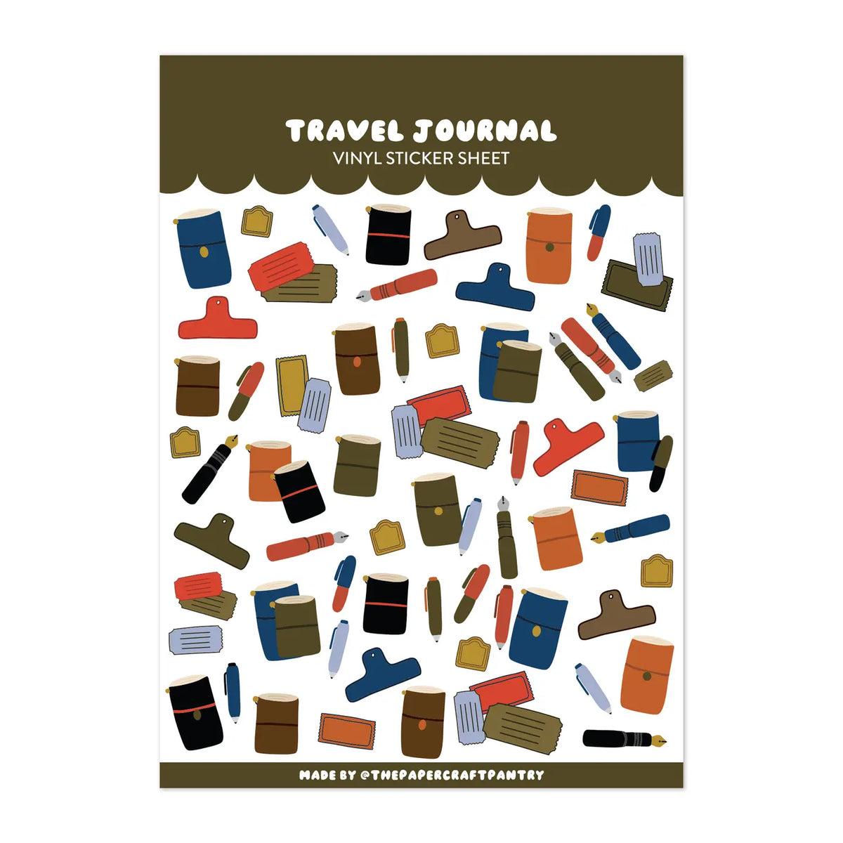 Travel Journal - Sticker Sheet