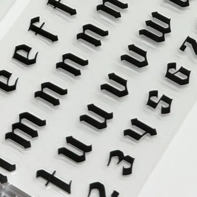 Goth Girl Letter PET Tape