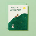 Dog Memory - What a wonderful Friend - Greeting Card