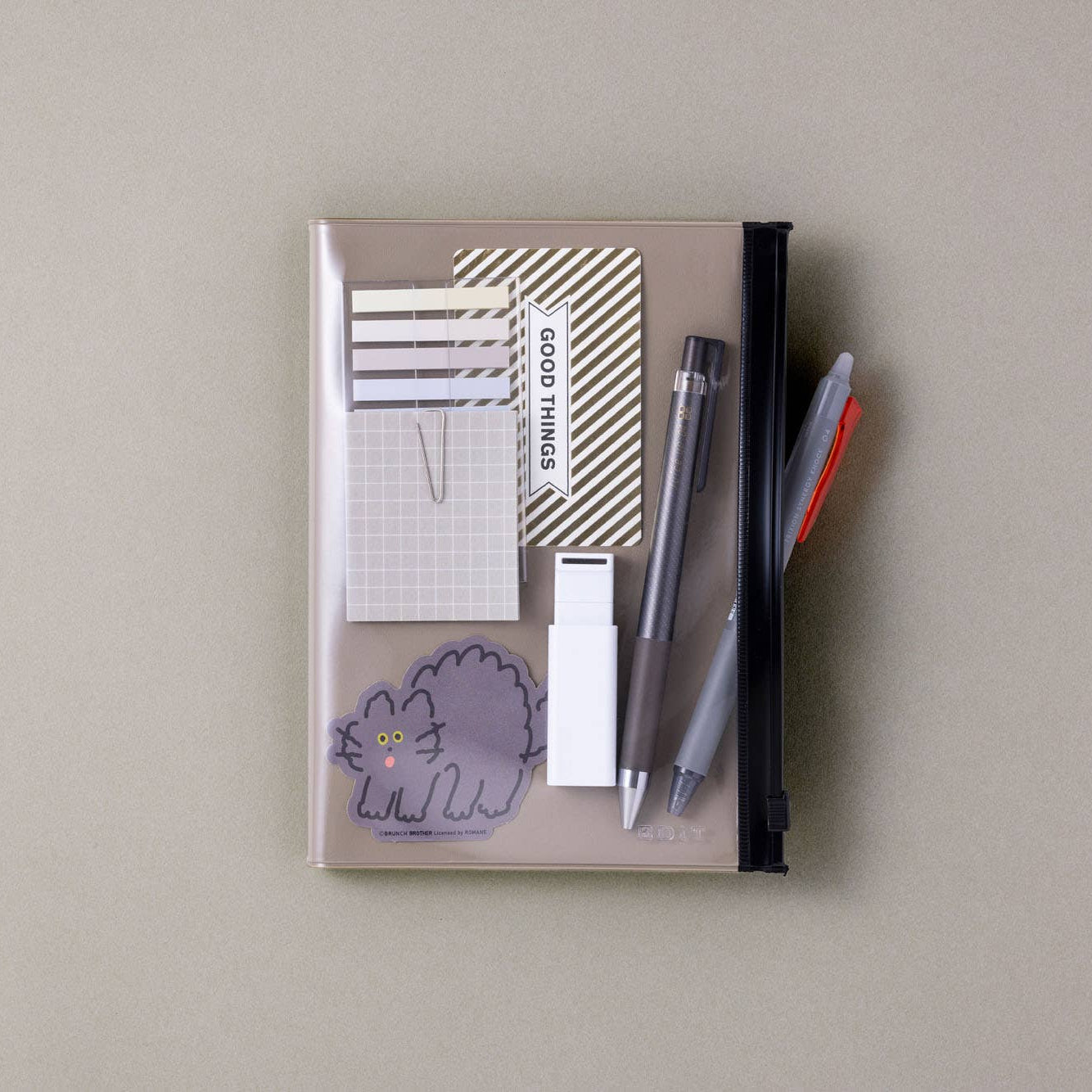 Grid Notebook B6 with PVC Cover / EDiT