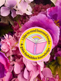 Read Banned Books Vinyl Sticker